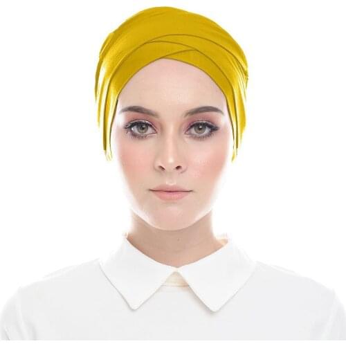 Full Cover Inner Muslim Cotton Hijab Cap Islamic Head Wear Hat Underscarf Bone Bonnet Turkish Scarves Muslim Headcover