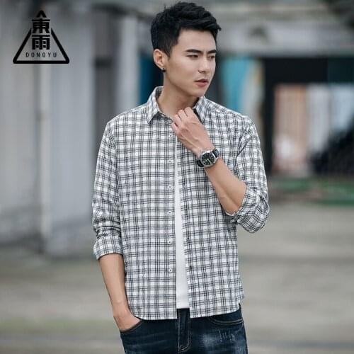 Mens Business Wear Casual Long Sleeved Shirt Spring Autumn Classic Striped Male Social Dress Shirt Slim Version Mens Top