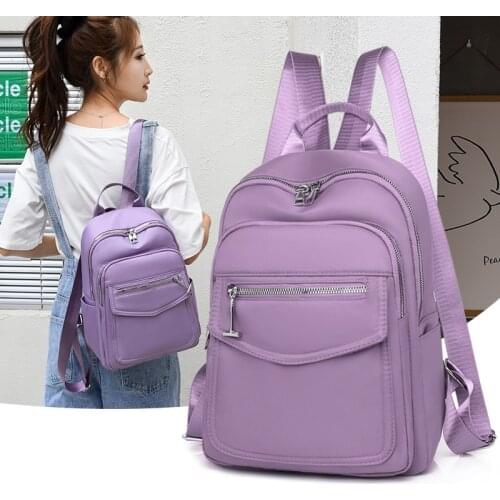 Summer New Fashion Women Backpack Oxford Cloth Waterproof Large Capacity Travel Backpacks