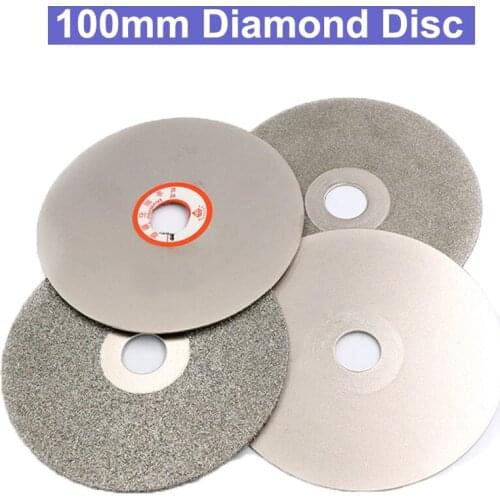 4 inch 100mm Diamond Coated Grinding Wheel 36-3000 Grit Lapidary Polishing Disk Single Double Side Polishing Grinding Disc