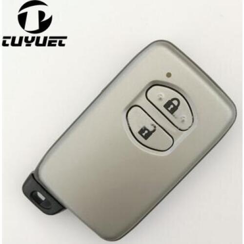 Brand New Keyless Entry Smart Remote Key Shell FOB Case 2 Buttons For Toyota Camry Crown Highlander Prado With Blade