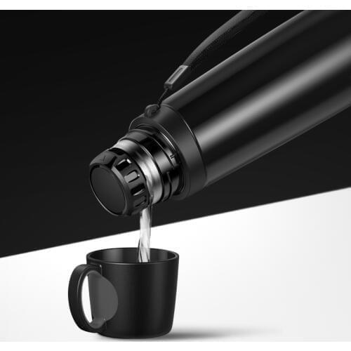 2019 Thermos Termo Coffee Vacuum Flask Thermo Mug Stainless Steel Car Sport Insulated Heat Thermal Water Bottle Tea Thermoses
