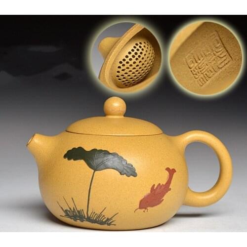 Yixing zisha pot wendan pot pure handmade clay painting teapot tea set home