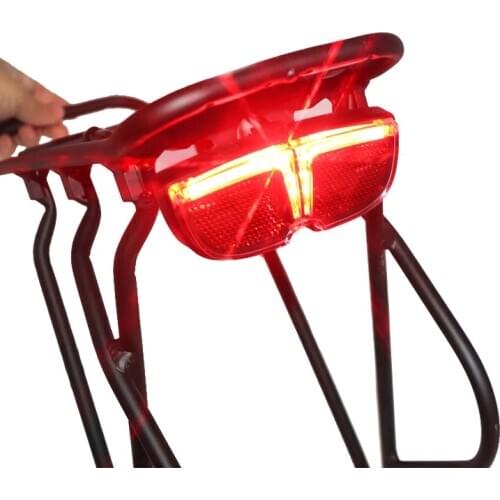 Bicycle Rear Light Tail Light Waterproof Bicycle Lamp Safety Warning Red Cycling Light Mountain Bike Accessories Running Lights