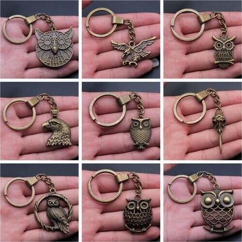 1 Piece Keychain Eagle Owl cute keychain fashion hot sale key chain ring cute keychain cute keychain