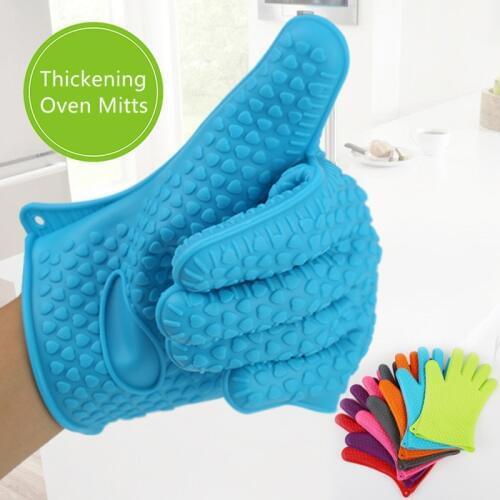 1pcs Heat Resistant Silicone Glove Cooking BBQ Oven Pot Holder Mitt Kitchen Hot Search kitchen accessories bakeware tool