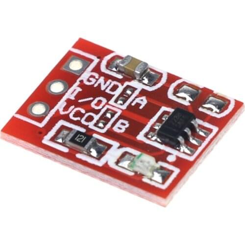 10PCS/LOT NEW TTP223 Touch button Module Capacitor type Single Channel Self Locking Touch switch sensor