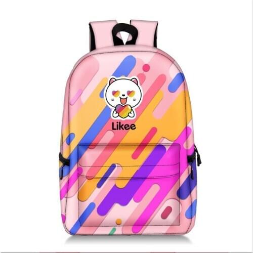 17 inch Likee Video App School Bag For Teenage Girl Boy Children Knapsack Daypack Women Men Travel Laptop Bags College Backpack