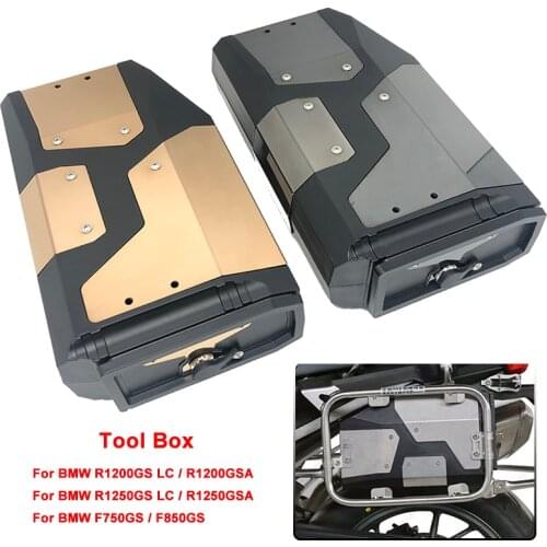 2020 All New For BMW R1200GS R1250GS/ADV R 1200 GS LC 2004-2019 Decorative Aluminum Box Toolbox 4.2 Liters Tool Box Bracket