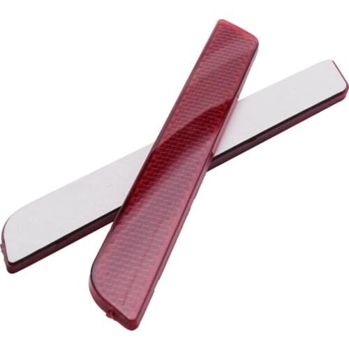 2x Red Reflectors For Latch Lock Covers Hard SaddleBags Side Visibility