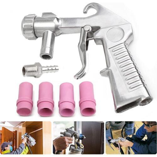 4/5/6/7mm Nozzle Sandblaster Air Siphon Feed Blast Nozzle Ceramic Tips Abrasive Sand Blasting