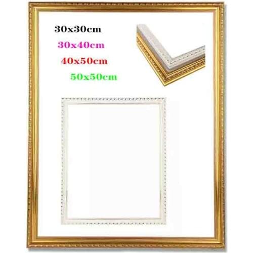 40x40 Wood Frame Wall Diamond Painting Embroidery Picture Frame Photo Frame Outter Frame For Diy Canvas Oil Painting By Numbers