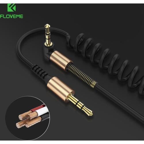 FLOVEME Audio Jack 3.5mm Aux Cable Transmission Cable For iphone 6 6s Male to Male Audio Cable For Hi-Fi MP3 Beats Car Headphone