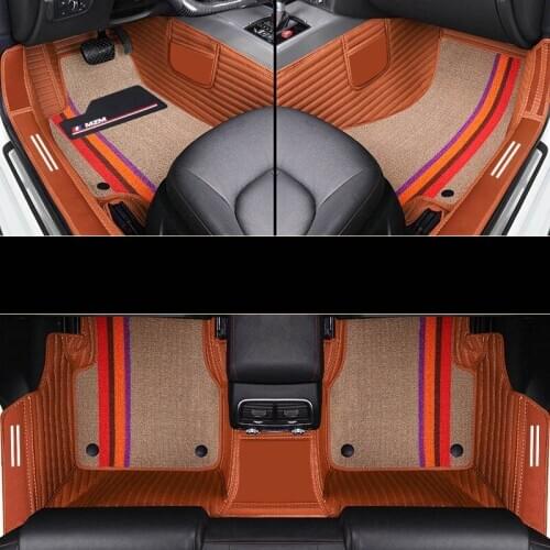 Car floor mats For mitsubishi l200 carisma eclipse cross pajero 4 sport montero galant lancer 10 outlander 3 xl accessories