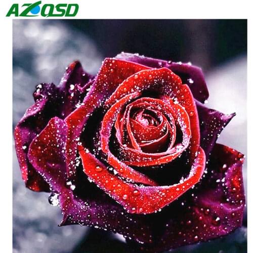 AZQSD Diamond Painting 5d Flower Cross Stitch Embroidery Sale Full Drill Square Home Decor Gift Crafts Rhinestones Needlework