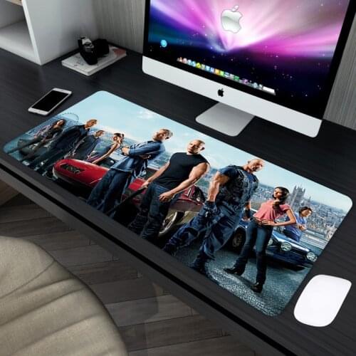 Fast Furious Mouse Pad Big Anime Mousepad Desk Mat Pads Gamer Mats Pc Extended Kawaii Rubber Carpet Keyboard