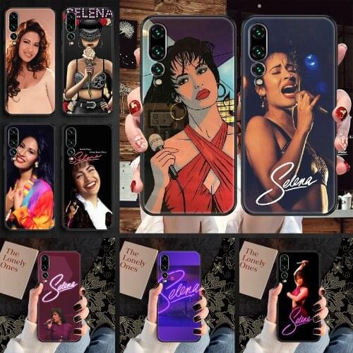Selena Quintanilla Phone case For Huawei P Mate P10 P20 P30 P40 10 20 Smart Z Pro Lite 2019 black luxury bumper 3D funda