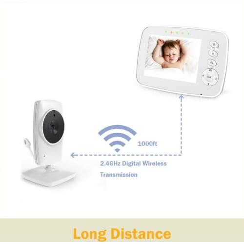 Wonderful NEW SM32 Baby Monitor Alarm Reminder Ambient Temperature Detection Night Vision Lullaby Playing Night Photography Mode