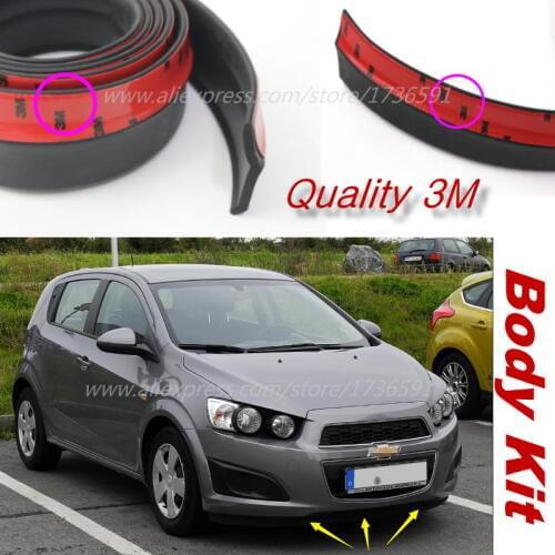 For Chevrolet Aveo Sonic Optra Estate Nubira Car Bumper Lips / Spoiler Body Kit Strip / Front Tapes Body Chassis Side Protection