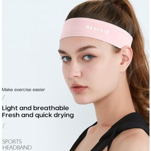 Breathable Sports Sweatband Headband Stretch Elastic Men Women Yoga Running Hair Band For Outdoor Headwrap Fitness Sports Safety