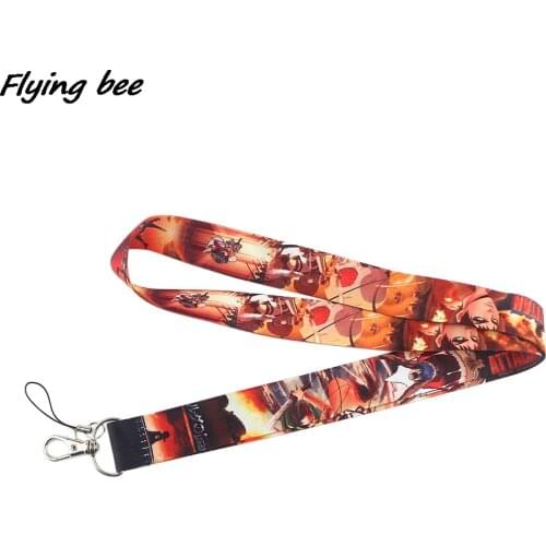Flyingbee High Quality Cartoon Key Chain Lanyard Gifts For Child Students Friends Phone USB Badge Holder Necklace X1338