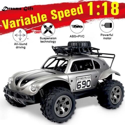 Hot RC Car 1/18 4WD 4x4 Driving Car Double Motors Drive Bigfoot Car Remote Control Car Model Off-Road Vehicle Toy christmas Gift