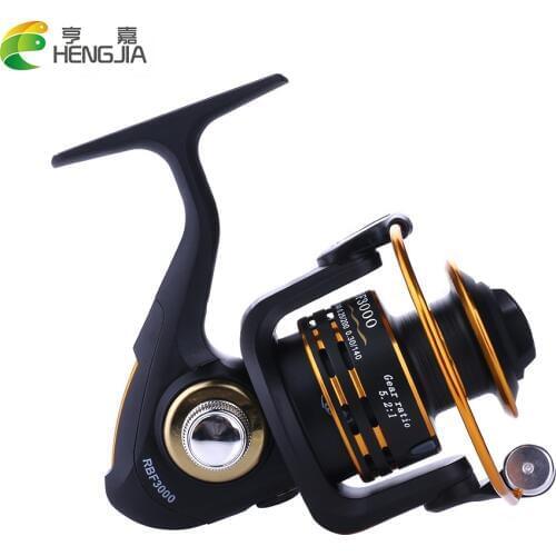 HENGJIA 1pc RBF 11BB Outdoor Spinning Fishing Reel Metal Baitcasting Carp Collapsible Pesca Fishing Tackle