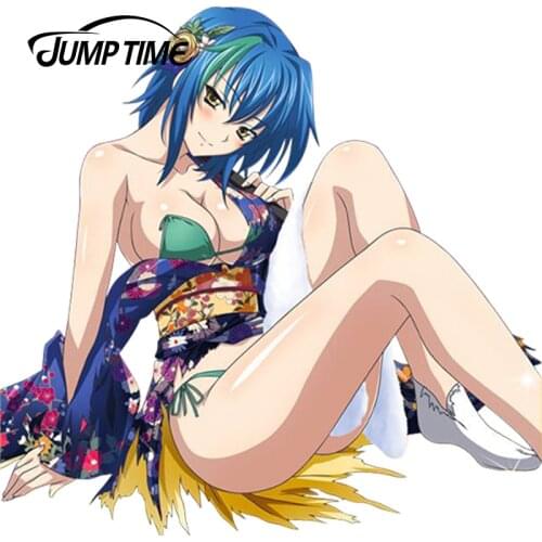 JumpTime 13cm x 12.8cm Xenovia Quarta Collection Anime Car Styling Cartoon Waterproof Body Decals Door Decoration Car Stickers