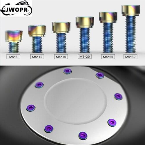 JWOPR Universal Hexagonal Stainless Steel Decorative Fuel Tank Screw Motorcycle Modification Parts for Honda CB190