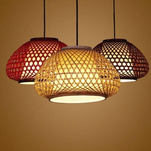 Chinese antique Pendant Lights Japanese Garden living room restaurant tatami tea room light Southeast Asia Bamboo lamp lanterns