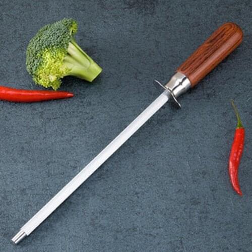 Kitchen Knife and Stainless Steel Knives Professional Chef Knife Sharpener Rod Diamond Sharpening Stick Honing Steel Kitchen