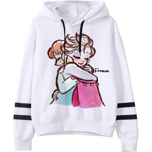 Kawaii Disney Princess Hoodies Women Cute Anime Princess Graphic Sweatshirt 90s Vintage Funny Streetwear Hoody Female