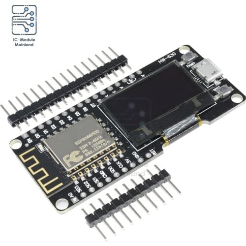ESP8266 ESP-12F WIFI Module Wireless CP2102 Development Board 0.96 inch OLED Display with Pin for Anrduino NodeMCU WeMos