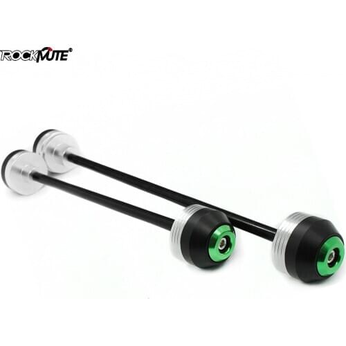 Motorcycle POM Front & Rear Axle Fork Crash Sliders Wheel Protector For MV Agusta BRUTAL 675 2013-2014