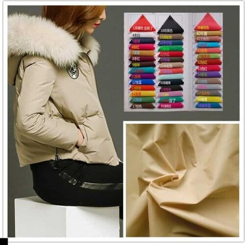 Nylon Down Jacket Fabric High Density 310T 40D Waterproof anti-static Resistant Matte Soft Vest Coat Nylon Fabric
