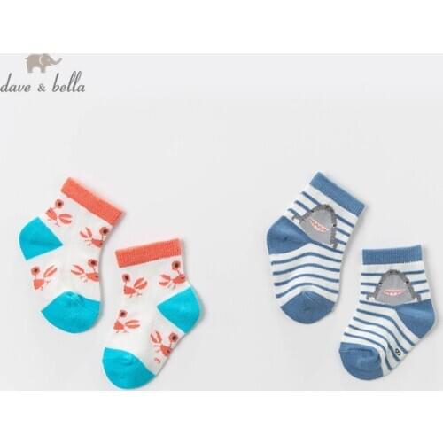 DBX12610 dave bella spring autumn baby girls Lolita sock children striped lovely socks