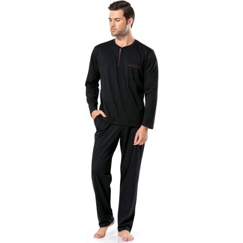 New 2021 Spring Men Pajamas long Sleeve Male Pajama Set Men Pure Full Cotton Pajamas For Men Sleepwear Suit homewear