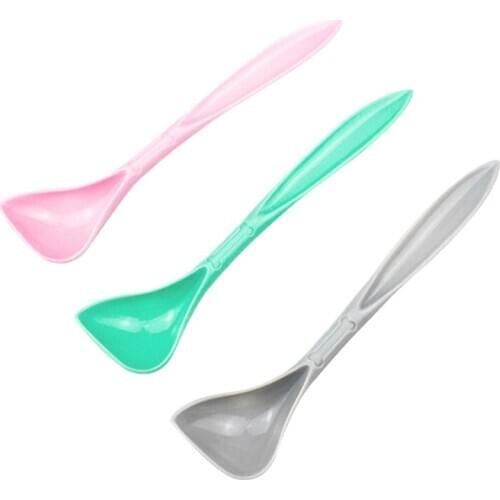 Plastic Dog Cat Canned Food Feeding Scoop Durable Reusable Pet Long Handle Spoon 85WC