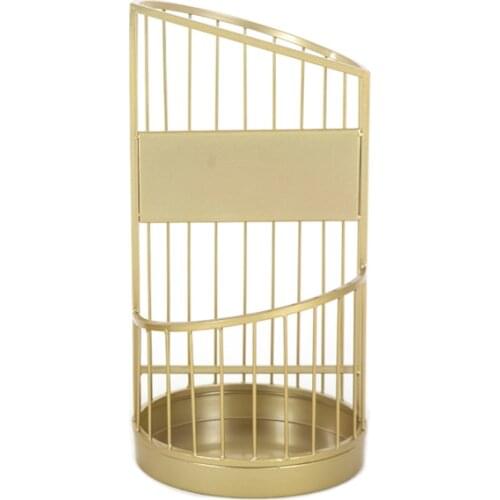 Umbrella stand for family use in hotel lobby commercial umbrella bucket customized LOGO use door to put umbrellas