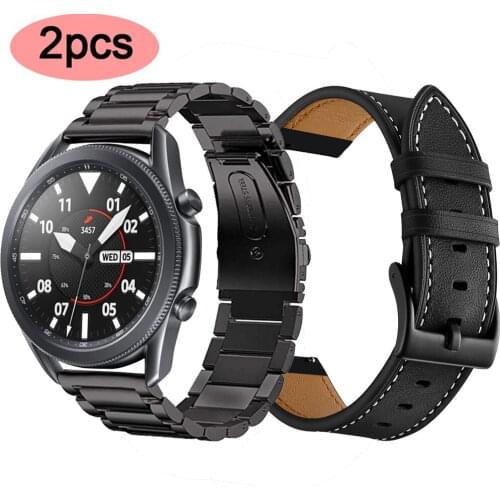 For samsung galaxy watch 3 band 45mm 41mm active1 2 3Gear S3 Frontier Bracelet for amazfit bip huawei watch gt 2e gt2 46mm strap