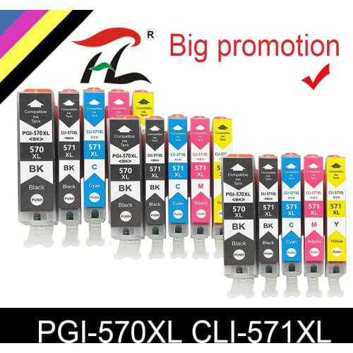 HTL 3 setPGI-570XL CLI-571XL Compatible ink cartridge for Canon 570xl 571xl PGI570 pgi570 for MG5750 5751 5752 5753 6850 51 52