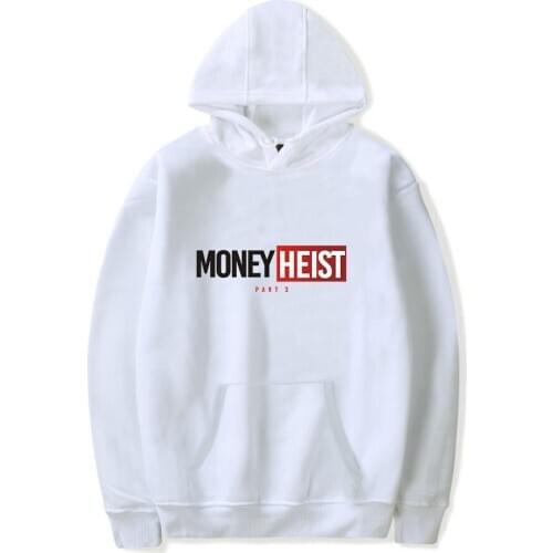 La Casa De Papel Hoodie TV Series Money Heist Harajuku Sweatshirt Streetwear Hip Hop Hooded Jacket Men House of Paper Cosplay