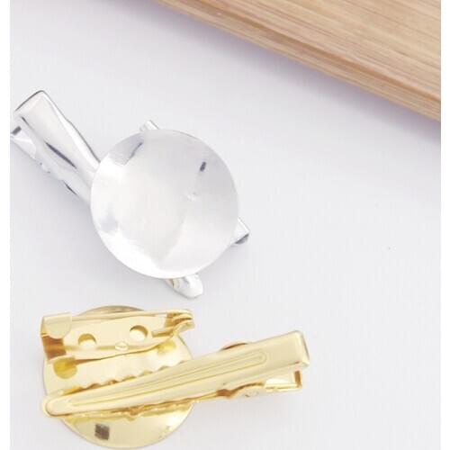 High-quality plating Round Filigree Brooch Cabochon Base Blank Tray With Safe Lock Pin Back & Clip Diy Jewelry nickel-free