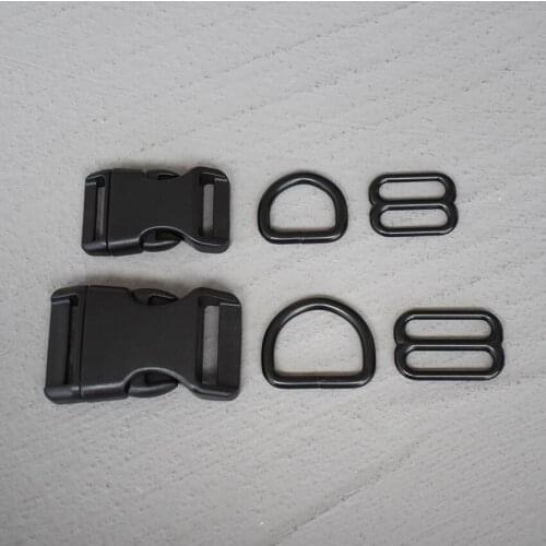 1 Set 20/25mm Plastic Metal Bag Backpack Strap Quick Side Release Buckle Purse Luggage Dog Collar Webbing Belt Clip Clasp
