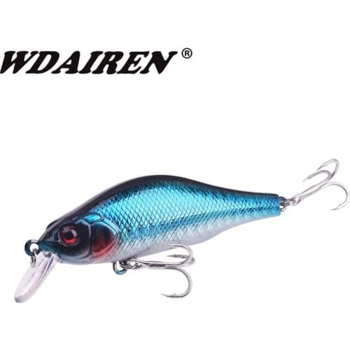 1Pcs Minnow Fishing Lure 80mm 9g Jerkbait Bass Pike Carkbait Wobblers Artificial Hard Bait With Moving Tungsten Column Swimbait