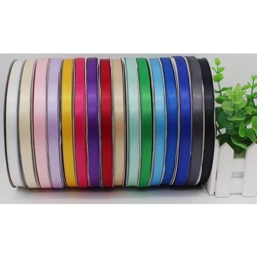 1cm*91m Multicolor Polyester Webbing High Encryption Satin Webbing Handicrafts Clothing Auxiliary Materials DIY Sewing Ribbon