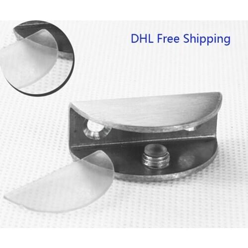 100Pcs/lot DHL Free Shipping Stainless Steel Adjustable Glass Clamp Shelf Holder Fish Mouth Bracket Clamp 9 to 12mm Wholesale