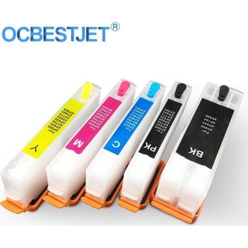 5Colors/Set T3391 T3401-T3404 Refillable Ink Cartridge With Chip For Epson XP-530 XP-540 XP-630 XP-635 XP-640 XP-645 XP-900