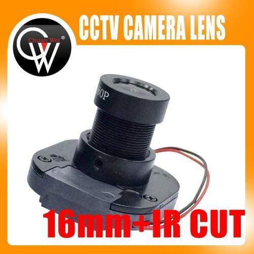 1080P IR 16mm lens + IR CUT Equipment M12 for Full HD CCTV Camera MTV Mount