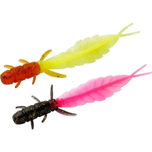 5pcs Soft Trout Lure Silicone Bait Wobbler Swimbait Pesca Artificial Worm Baits 75mm 1.32g Artificial leurre souple